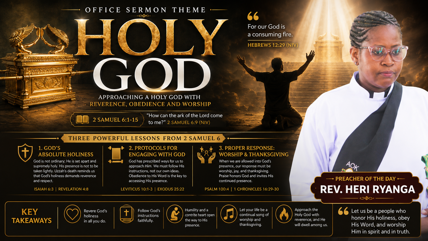 OFFICE SERMON: HOLY GOD